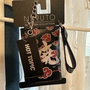Naruto Shippuden Collection Black and Red Trifold Wallet with Chain by Hot Topic